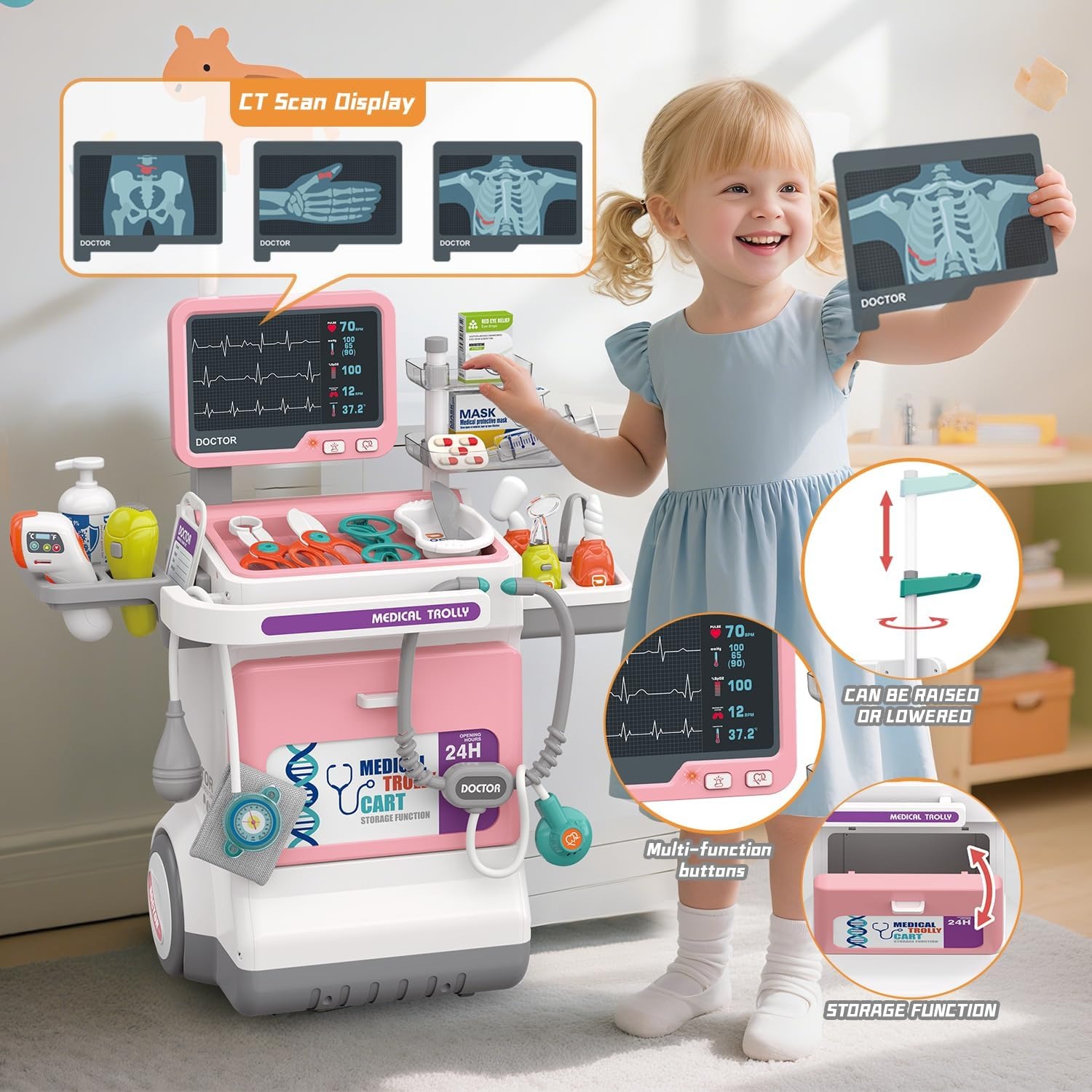 Kids Toys Doctor Set - Deluxe Kids Doctor Play Set Pretend