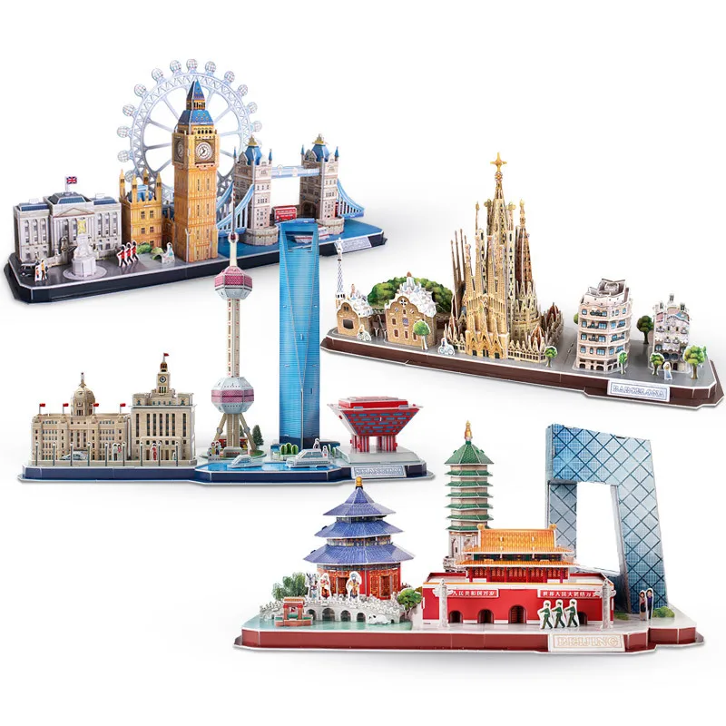 Kids Toys Paris - 3D Puzzle Game DIY Toy Paper