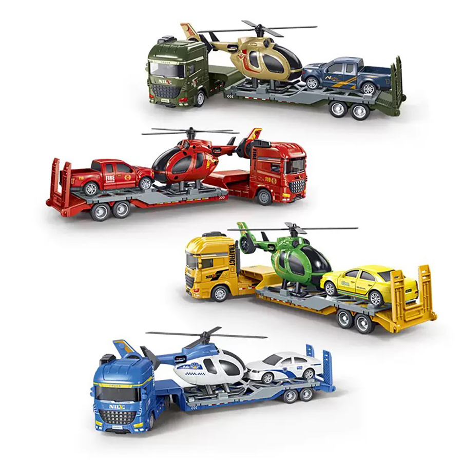 Kids Toys Supplier - 1pcs- Mini Inertia semi-trailerTrailer Truck Toy,