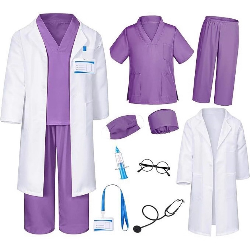 Kids Toys Doctor Set - Kids Doctor Nurse Role-Play Set White