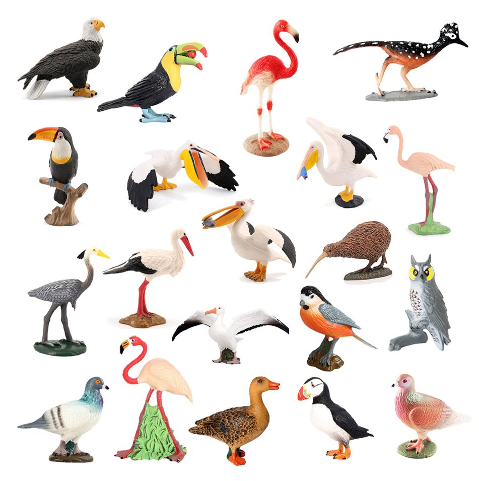 Kids Toys Under 200 - Plastic Peacock Phoenix Mallard Turkey Toucan