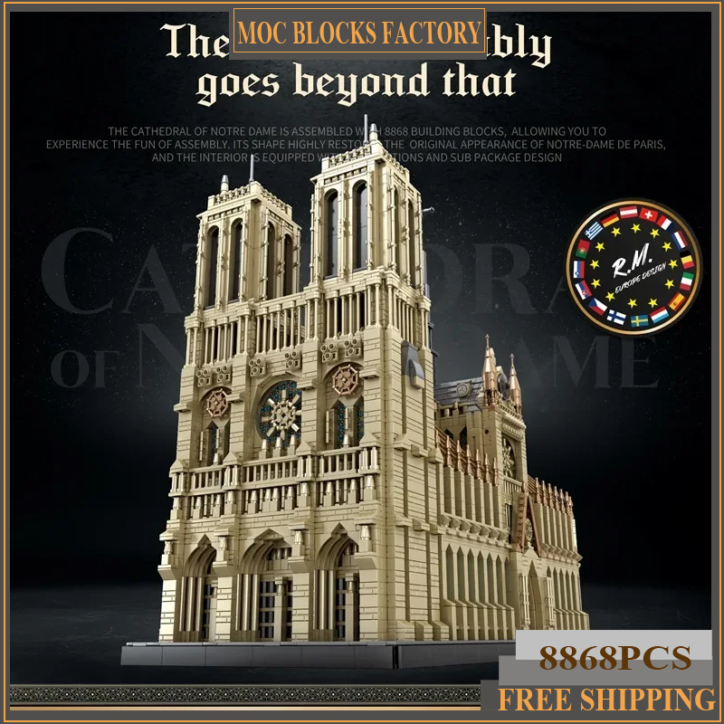 Kids Toys Paris - NEW 8868Pcs World Famous Architecture Notre