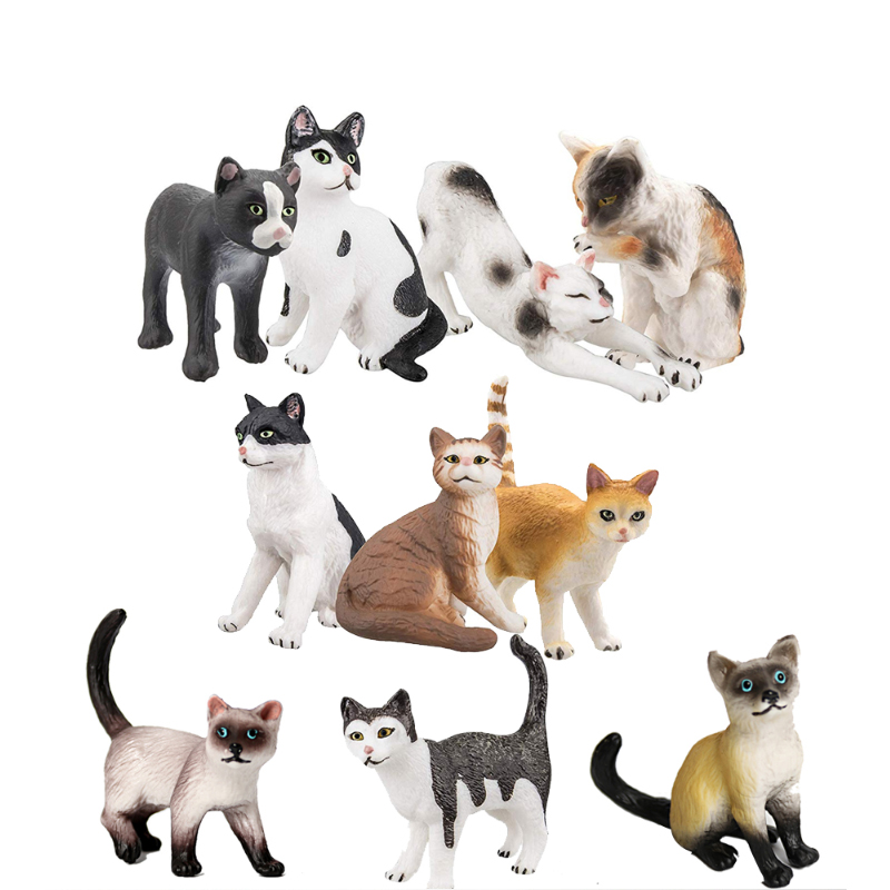 Kids Toys Under 200 - Cat Model Toys Farm Animals Miniatures