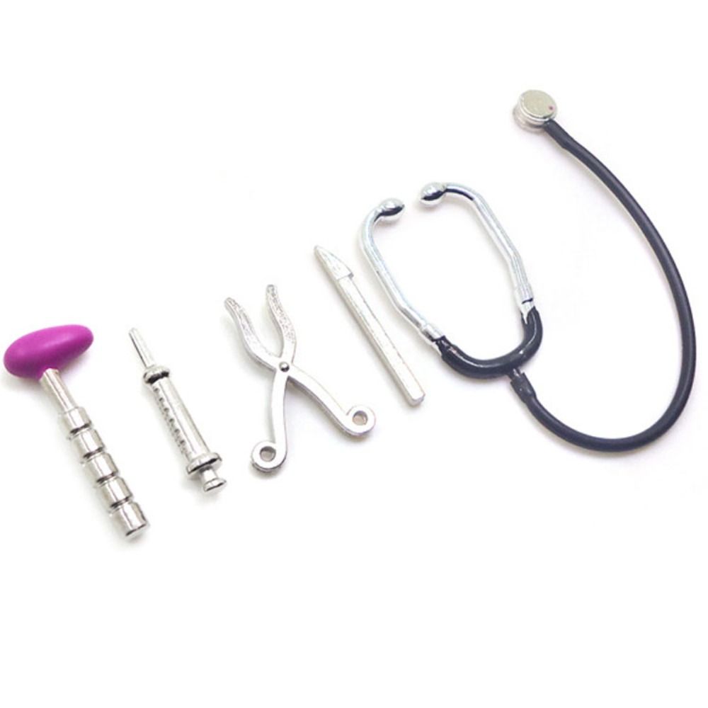 Kids Toys Doctor Set - 1/6 1/12 Scale Dollhouse Stethoscope Set