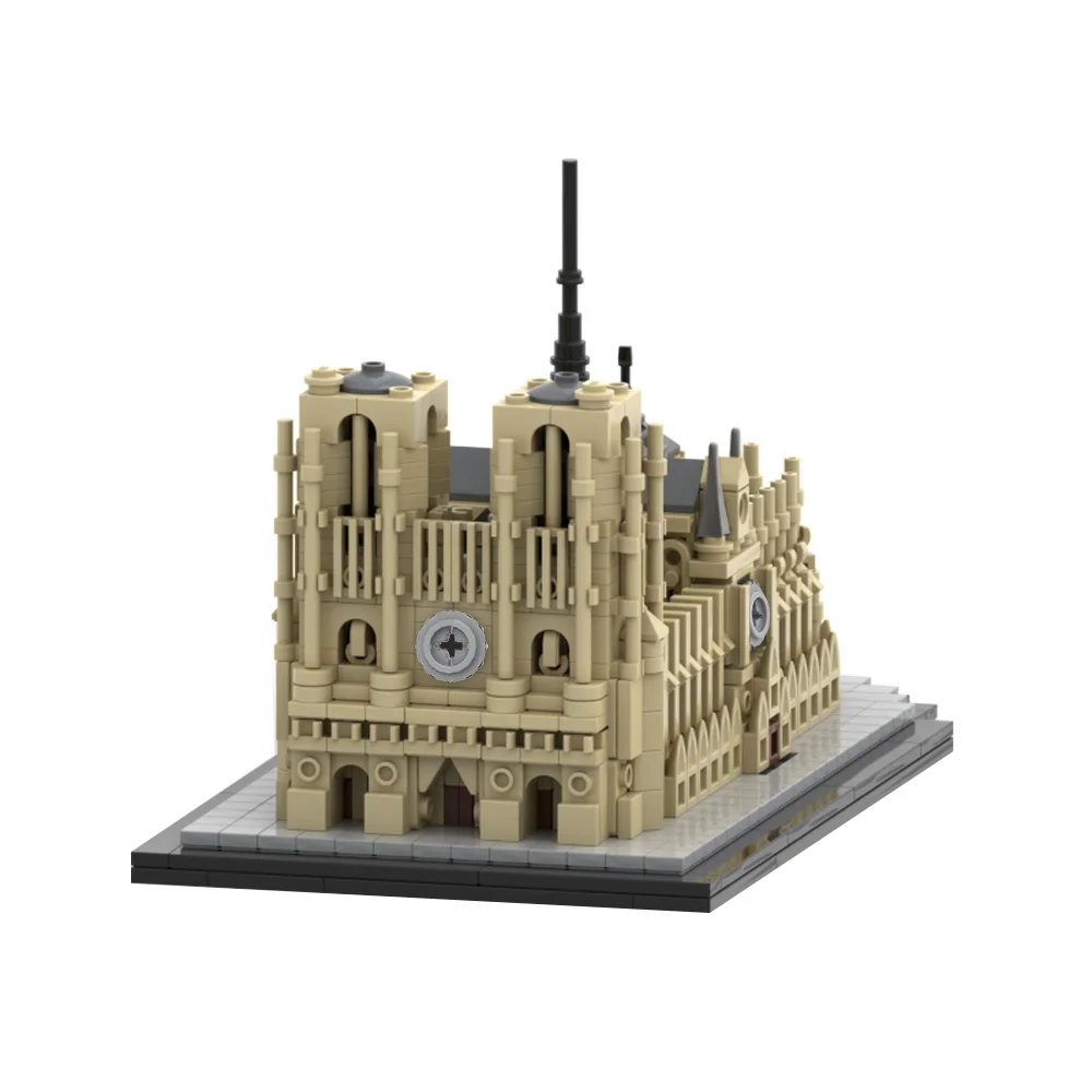 Kids Toys Paris - MOC Classic City Architecture 1:800 Notre-Dame