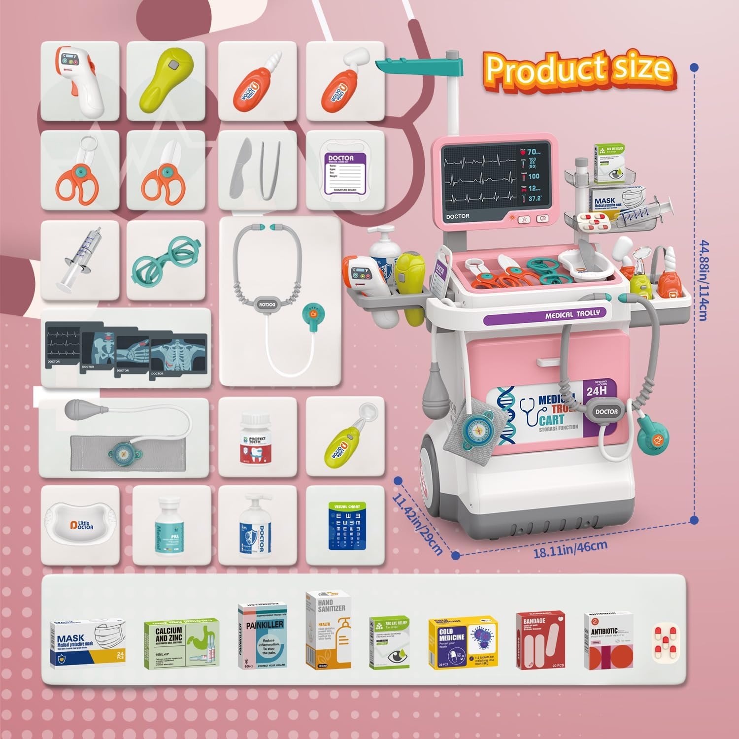 Deluxe Kids Doctor Play Set Pr - Kids Toys Doctor Set ulasan dan harga