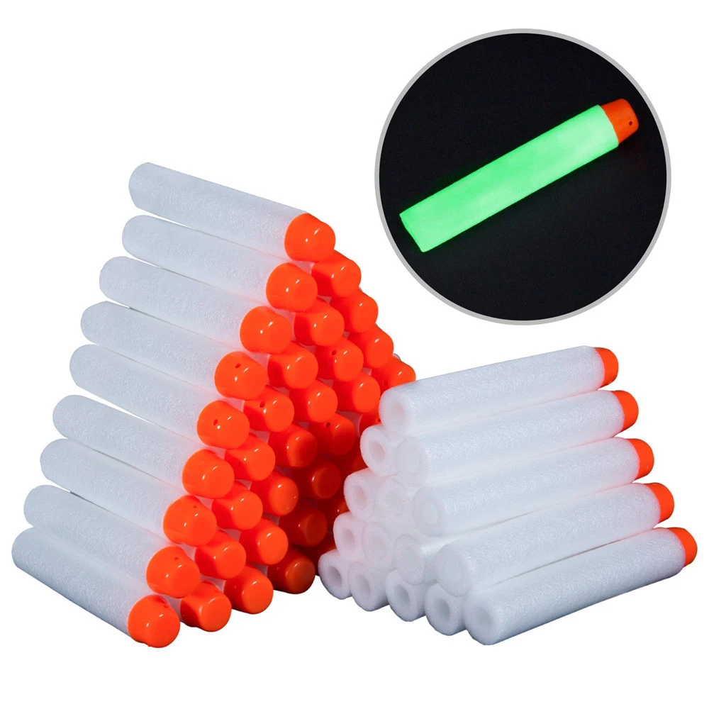 2J-AWhite Glow In The Dark Sof - Foam Dart Gun ulasan dan harga