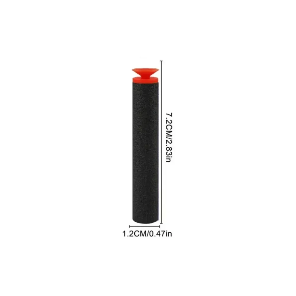 Black Sucker Head Bullets 7.2c - Foam Dart Gun ulasan dan harga