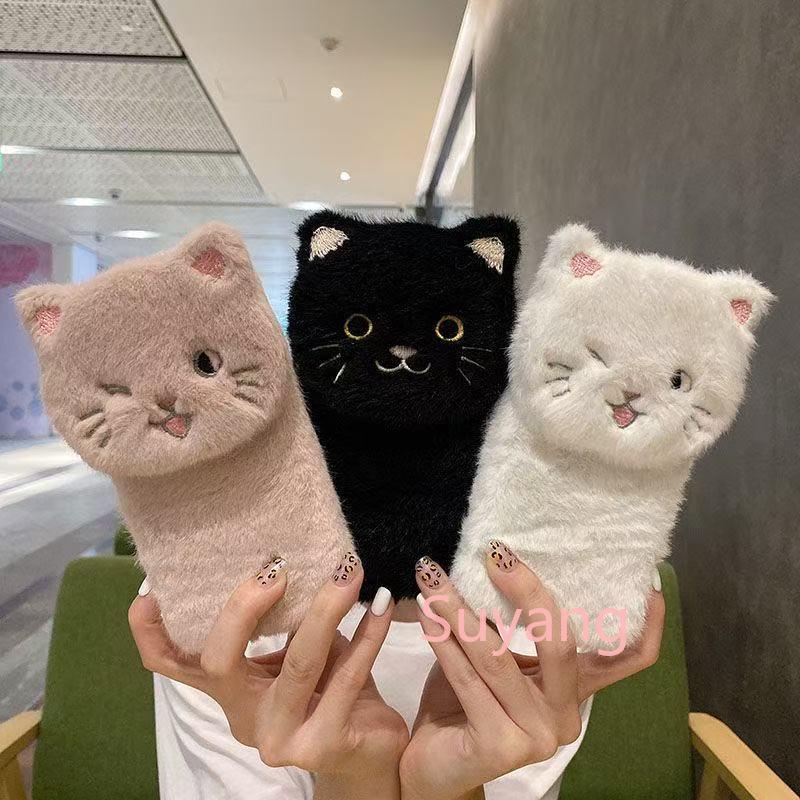 3D Cat Doll Fluffy Fur Phone H - Xiaomi Kids Toys ulasan dan harga