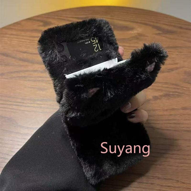 3D Cat Doll Fluffy Fur Phone H - Xiaomi Kids Toys ulasan dan harga
