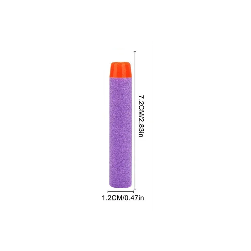 23KPurple Solid Round Head Bul - Foam Dart Gun ulasan dan harga