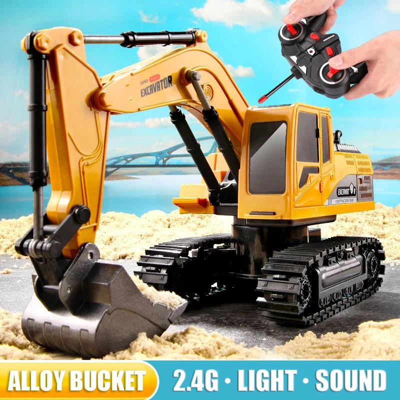 RC Excavator 2.4Ghz 6 Channel  - Kids' Toys Channel ulasan dan harga