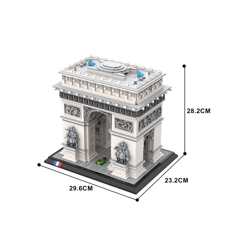 4445PCS Arc de Triomphe Model  - Kids Toys Paris ulasan dan harga