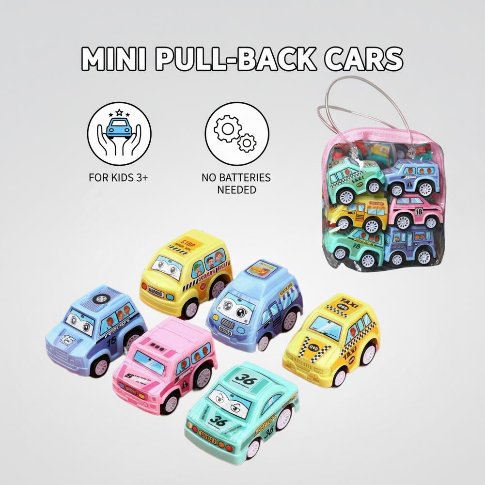 6pcs Car Model Toy Pull Back C - Kids Toys Supplier ulasan dan harga