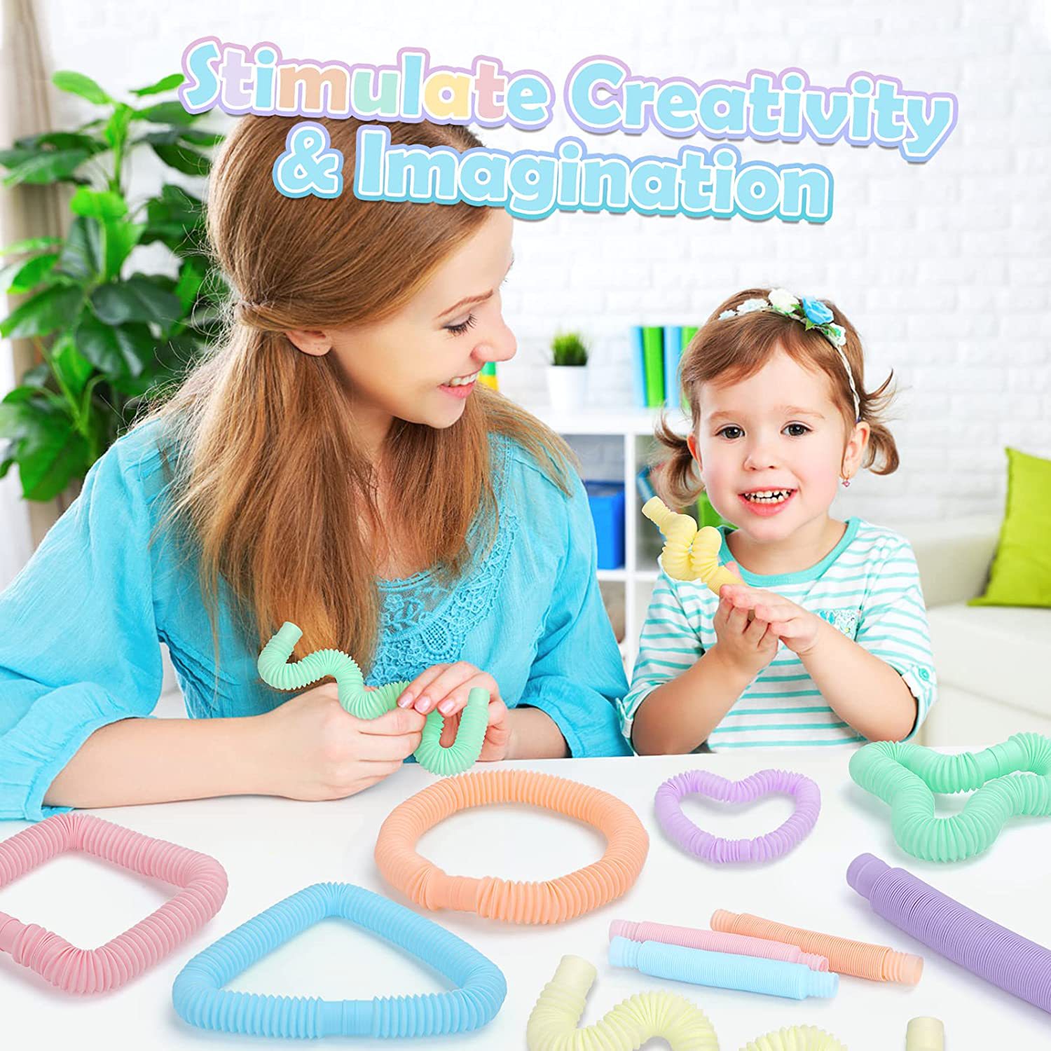 Color Pop Tubes Stretchable Te - Kids Toys Youtube ulasan dan harga