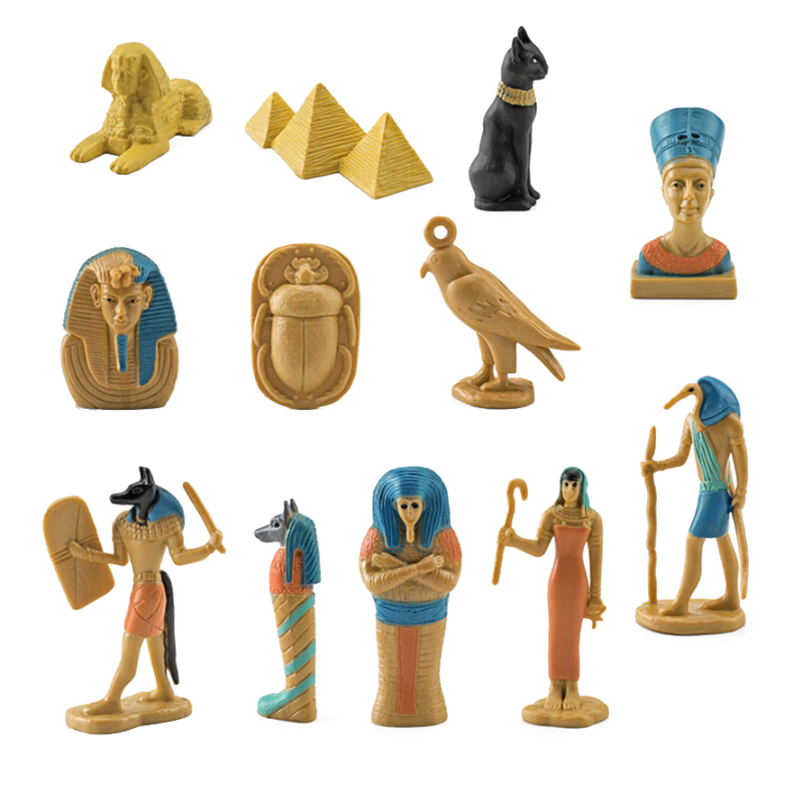 12Pcs Ancient Egypt Figurine P - Kids Toys Under 200 ulasan dan harga