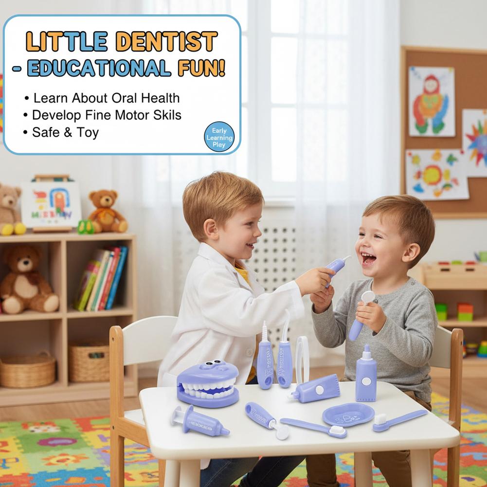 9PCS Simulation Dentist Play S - Kids Toys Doctor Set ulasan dan harga