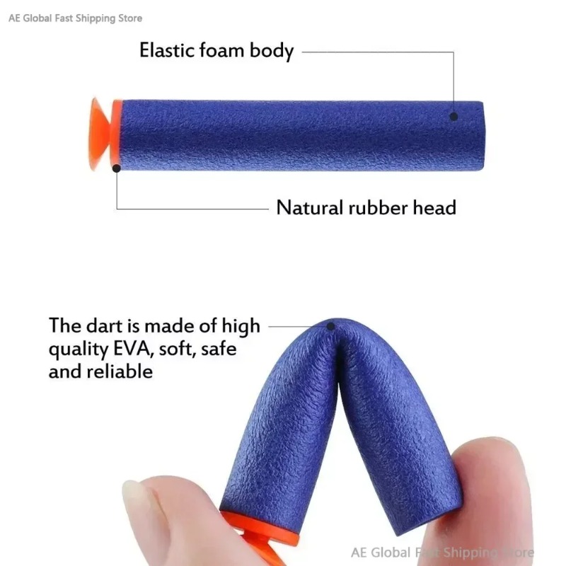 Boys Toy High Quality 7.2cm Re - Foam Dart Gun ulasan dan harga